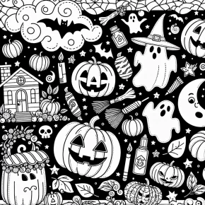 halloween coloring pages adult