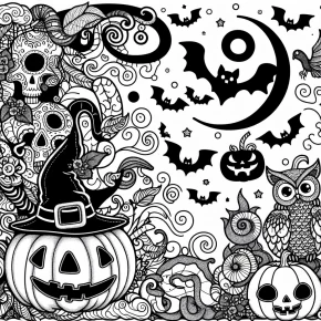 halloween coloring pages for adults