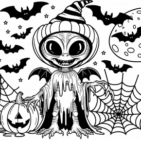 halloween coloring pages stitch