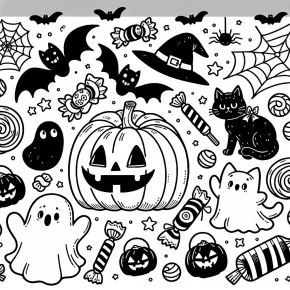 halloween printables coloring pages