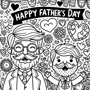 happy fathers day coloring pages