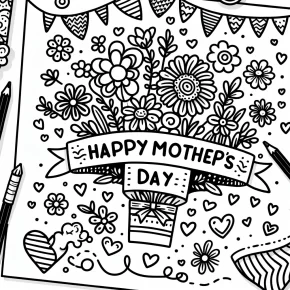 happy mothers day coloring pages