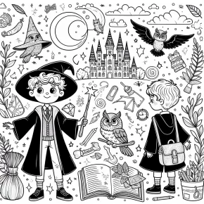 harry potter coloring pages to print