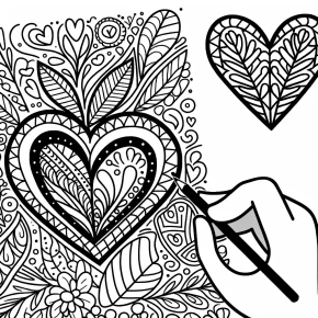 heart coloring pages