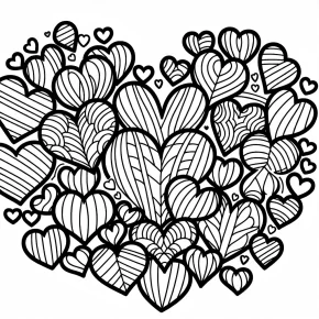 hearts coloring pages