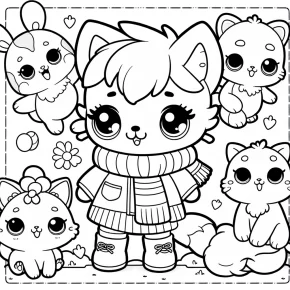 hello kitty and friends coloring pages