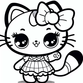 hello kitty coloring page