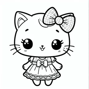 hello kitty coloring pages print