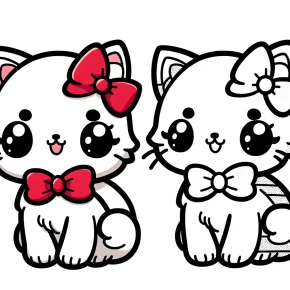 hello kitty coloring pages to print