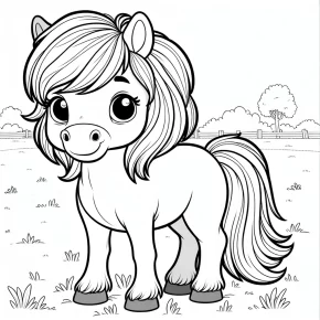 horse coloring page