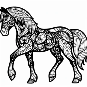 horse coloring pages