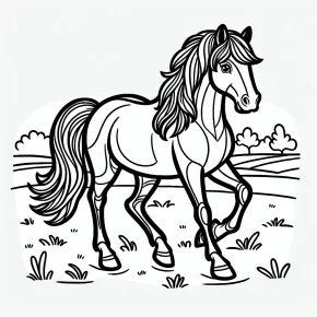 horse coloring pages printable