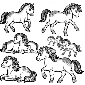 horses coloring pages