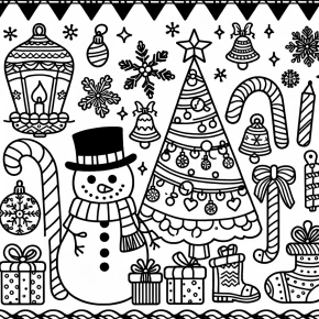 images for christmas coloring pages