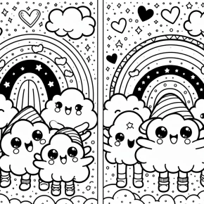 coloring pages of rainbow friends