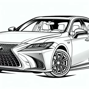 lexus coloring pages