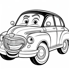 sally cars coloring pages