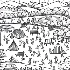 field day coloring pages