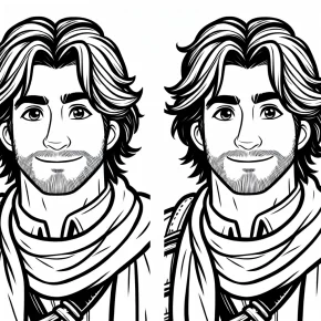 flynn rider coloring pages