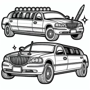 limousine coloring pages