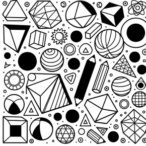 kindergarten shapes coloring pages