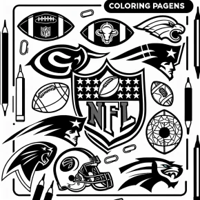 nfl football team logos coloring pages