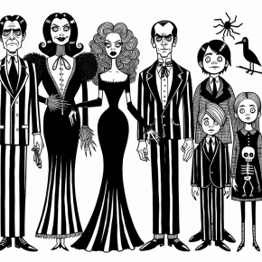 printable addams family coloring pages