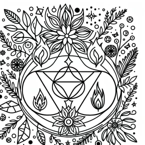 elemental coloring pages printable