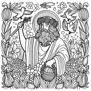 jesus easter coloring pages