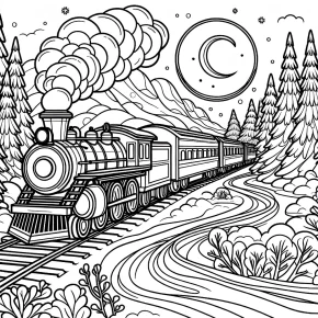 polar express free coloring pages