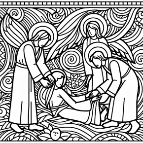 good samaritan coloring pages