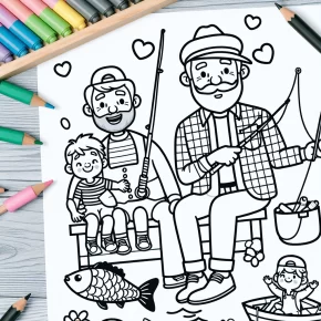 father's day coloring pages for grandpa