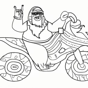 araba coloring page