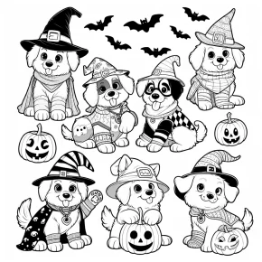 paw patrol halloween coloring pages printable