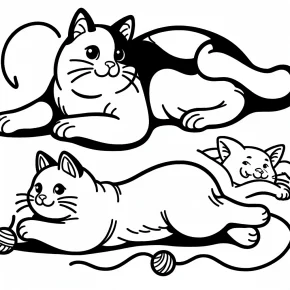 adult coloring pages cats