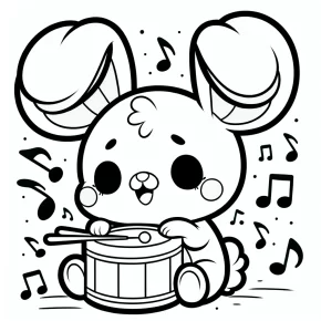 my melody printable coloring pages