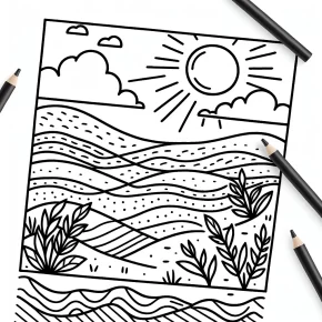 sandy coloring pages