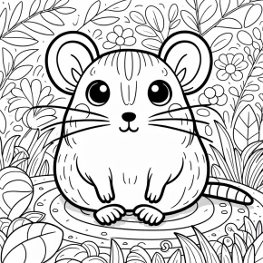 gerbil coloring pages