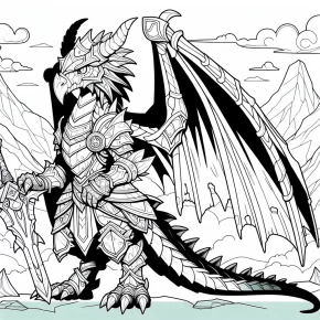 dragon knight pokemon coloring pages