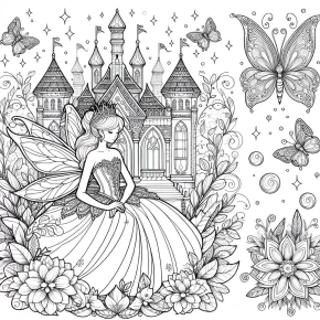 a fairy queen in her palace.