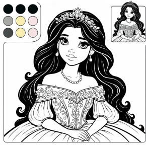 disney princess snow white coloring pages