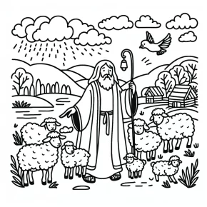 bible stories coloring pages