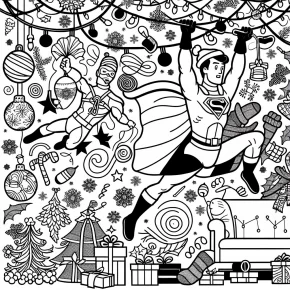 marvel christmas coloring pages