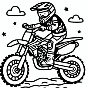 dirt bike printable coloring pages