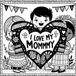 i love my mommy coloring pages