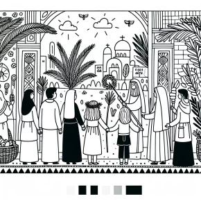 free coloring pages palm sunday