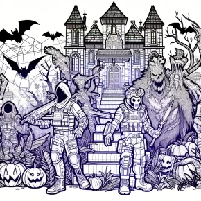 fortnite halloween coloring pages