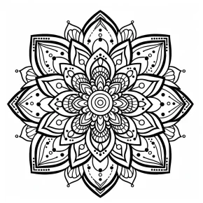 printable lotus flower mandala coloring pages