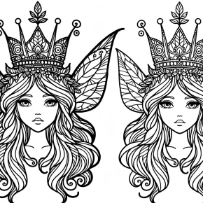 a fairy queen with a crown.