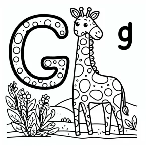 g is for giraffe.